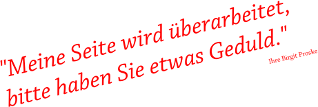 "Meine Seite wird berarbeitet,  bitte